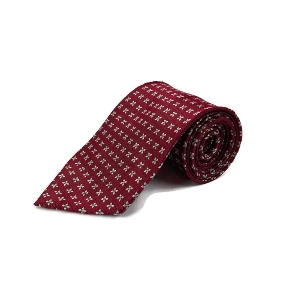 Fulang Mens Tie Red X Pattern
